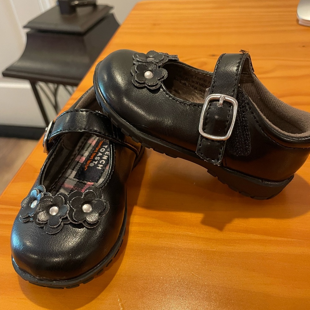 French Toast Black Toddler Shoe